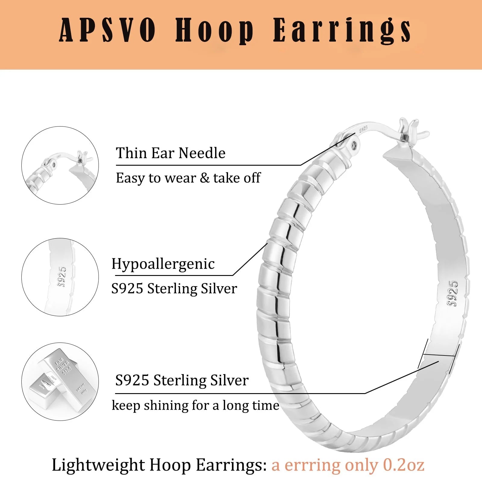 4 Pairs Small Hoop Earrings for Women, Silver Small Cubic Zirconia Huggie Hypoallergenic Earrings Set for Multiple Piercing, Dainty Cartilage Earrings for Women Birthday Christmas Gifts